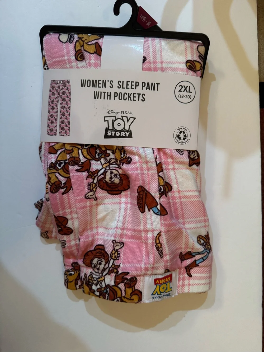 Toy Story Women’s Jesse & Bullseye Hacci Knit Wide Leg Sleep Pants Size 2X